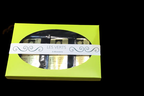 Les verts, La Découverte  - green teas, discovery box